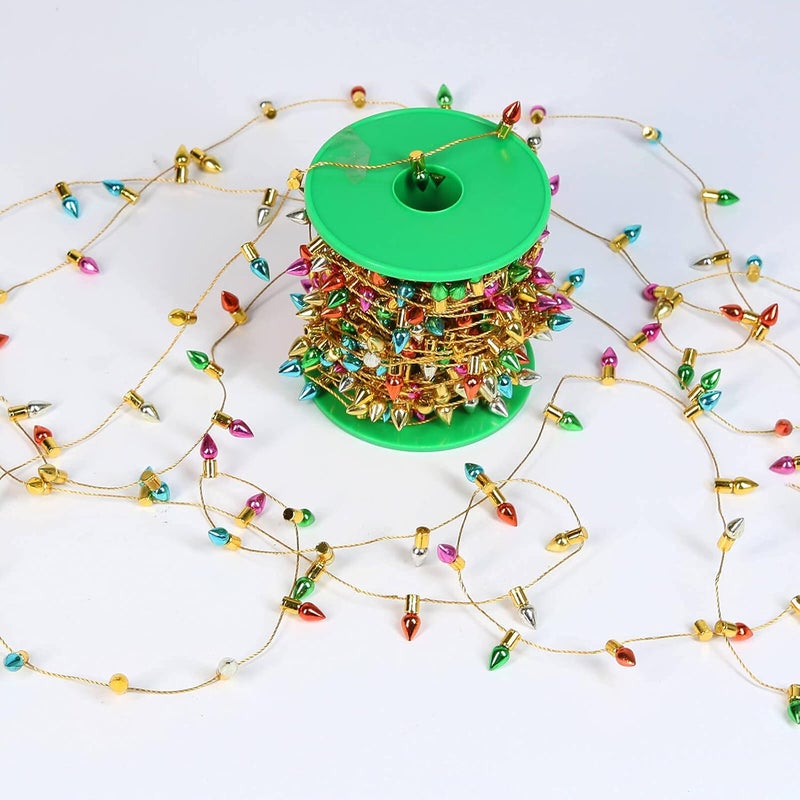 Orgrimmar Fake Light String Christmas Decoration Doll House Miniature Furniture Accessories String Lights (15m/591inch) - Image 3